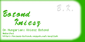 botond kniesz business card